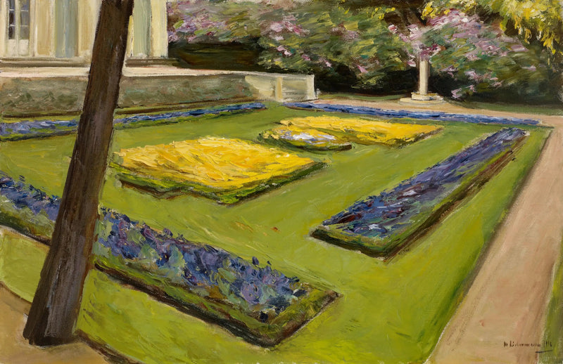 Terraza en el jardín cerca del Wannsee hacia el noroeste - Max Liebermann