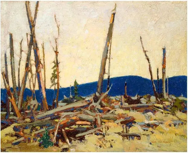 Terre brûlée - Tom Thomson image 1 copie peinte à la main à l’huile