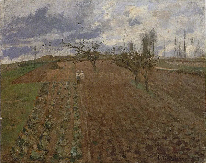 Tierras labradas cerca de Osny - Camille Pissarro