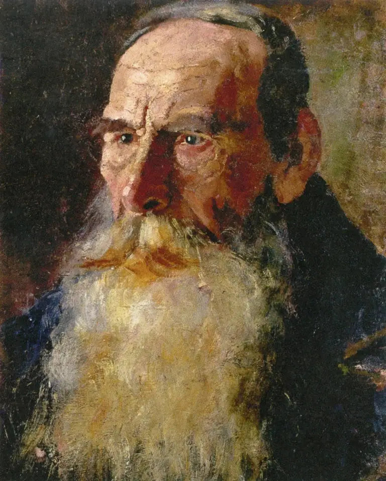 Cabeza de hombre barbudo - Edvard Munch
