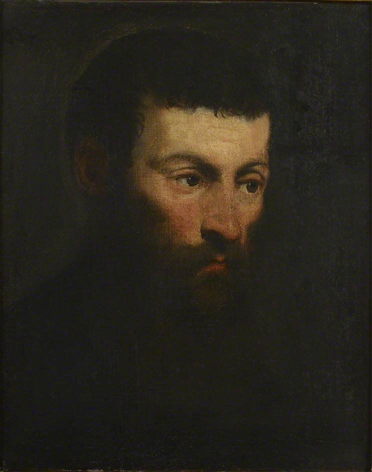 Cabeza de hombre barbudo - Jacopo Tintoretto
