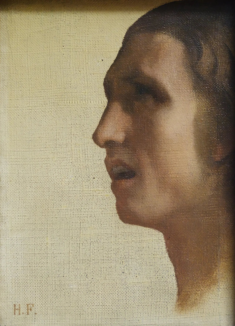 Cabeza de hombre de perfil - Hippolyte Flandrin