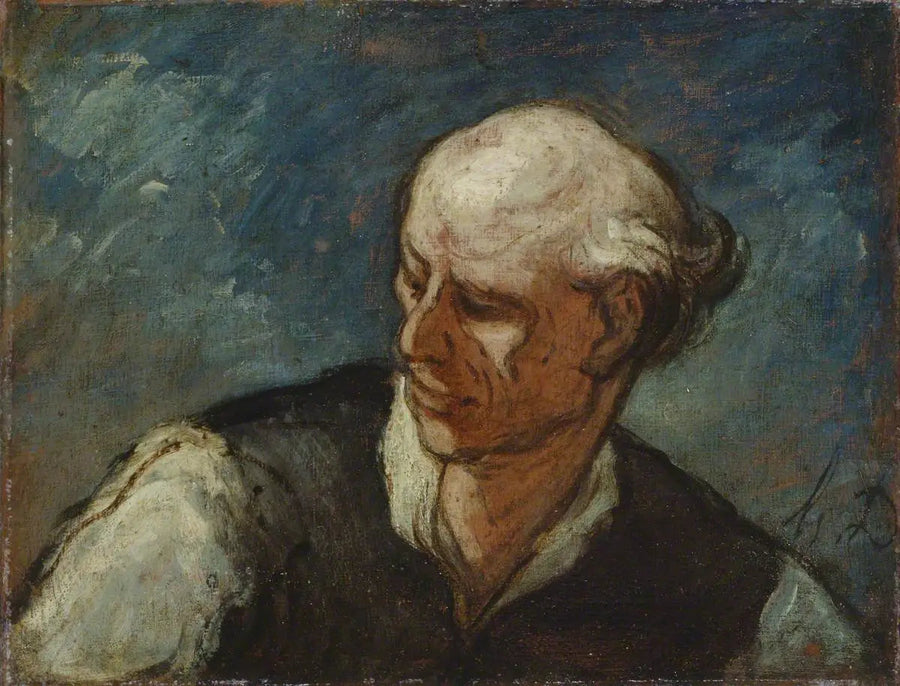 Cabeza de hombre - Honoré Daumier