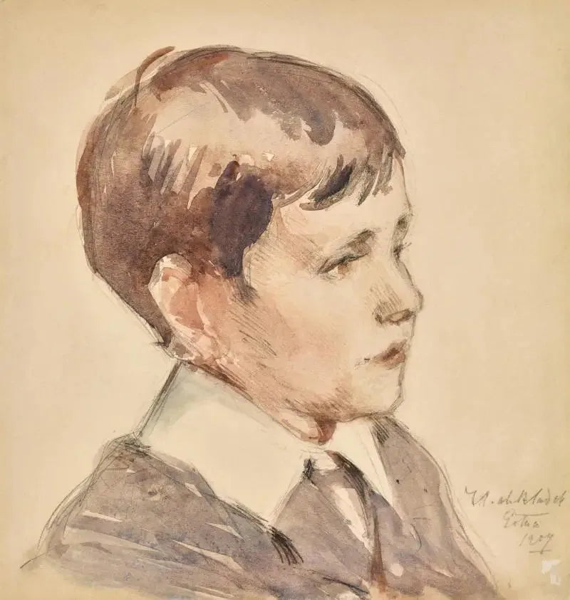 Cabeza de un niño - Francis Cadell