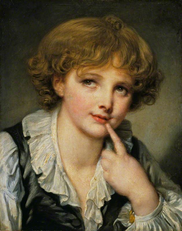 Cabeza de un niño - Jean-Baptiste Greuze