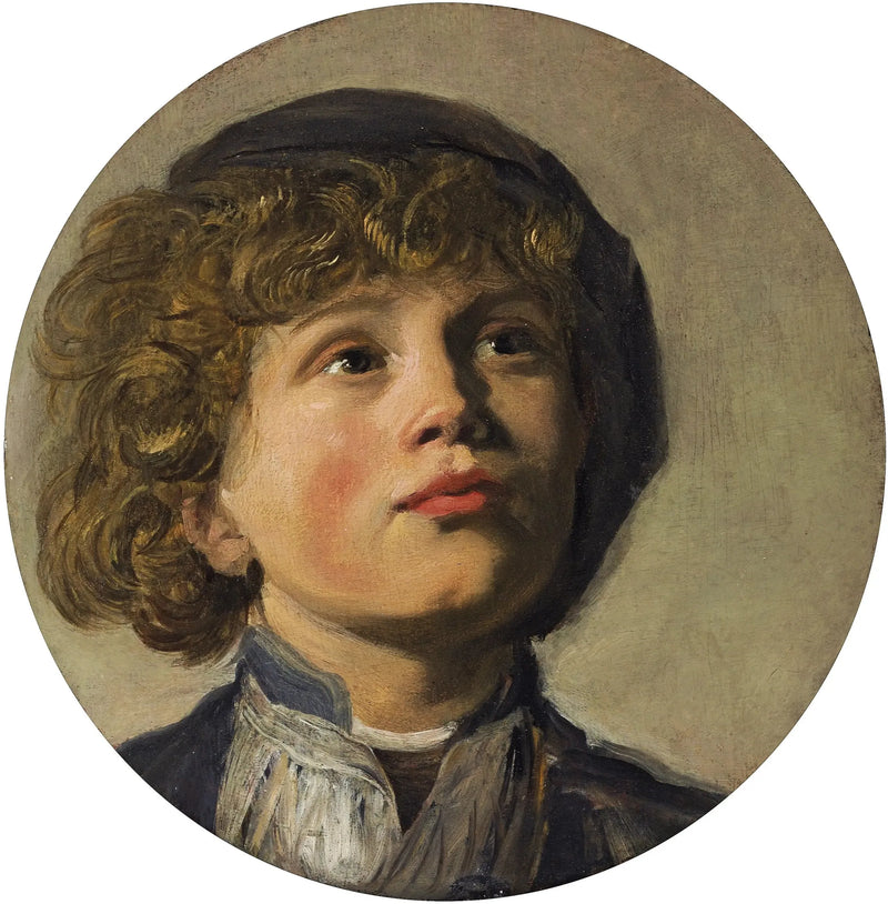 Cabeza de un niño con boina - Frans Hals