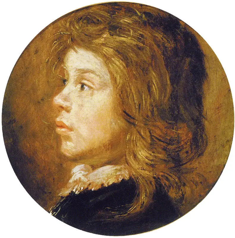 Cabeza de un niño mirando hacia la izquierda - Frans Hals