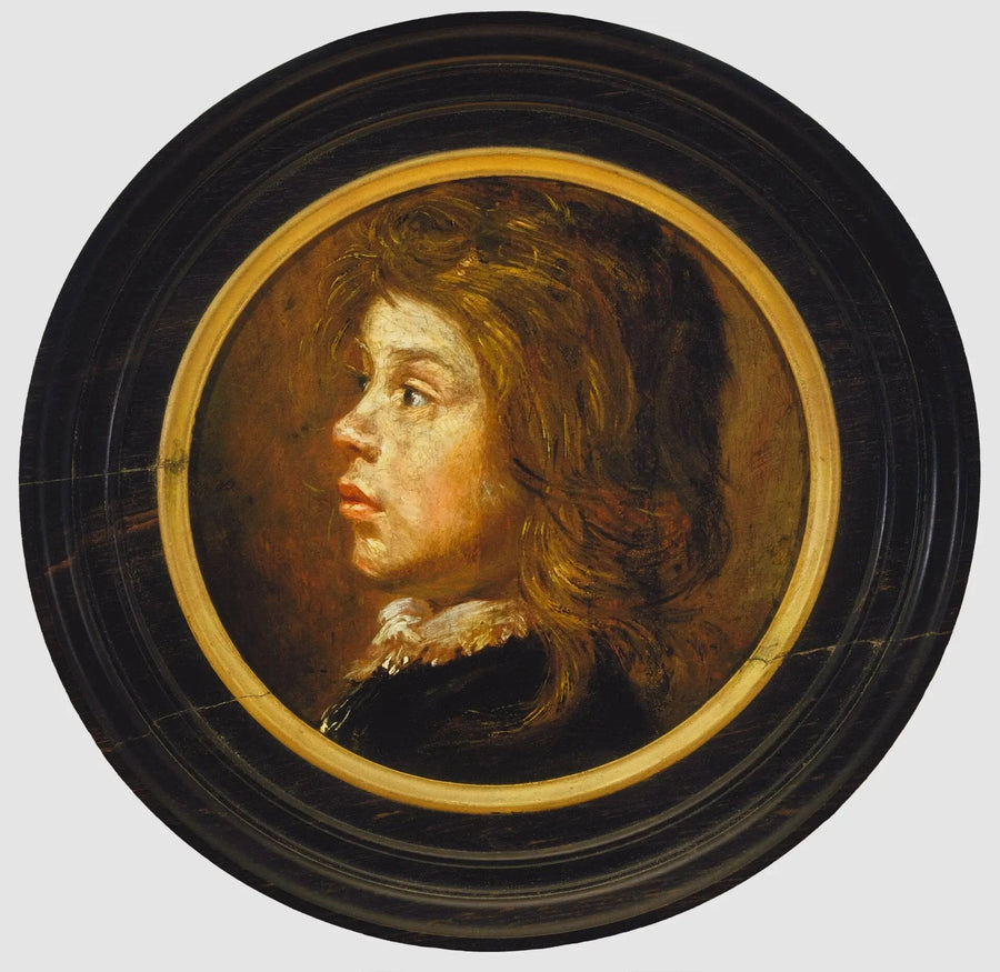 Cabeza de un niño mirando hacia la izquierda - Frans Hals