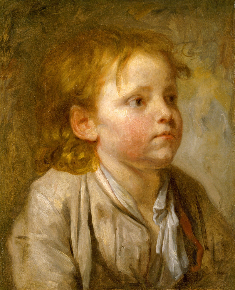 Cabeza de un joven niño - Jean-Baptiste Greuze