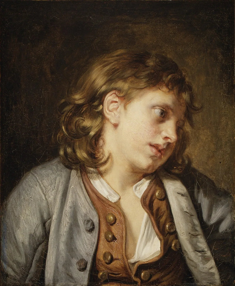 Cabeza de un joven niño - Jean-Baptiste Greuze