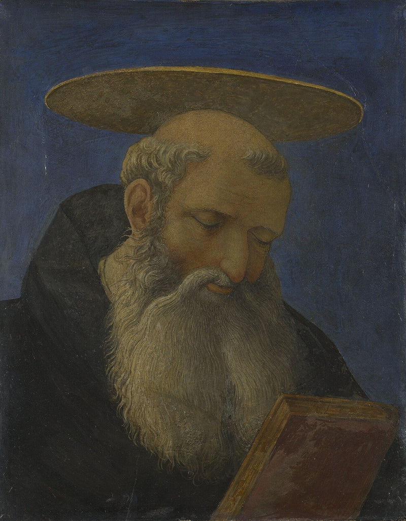 Cabeza de un santo monje y barbilampiño - Domenico Veneziano