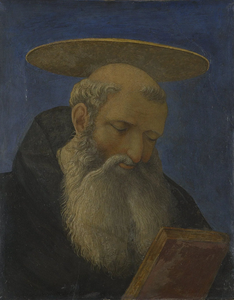 Cabeza de un santo monje y barbilampiño - Domenico Veneziano