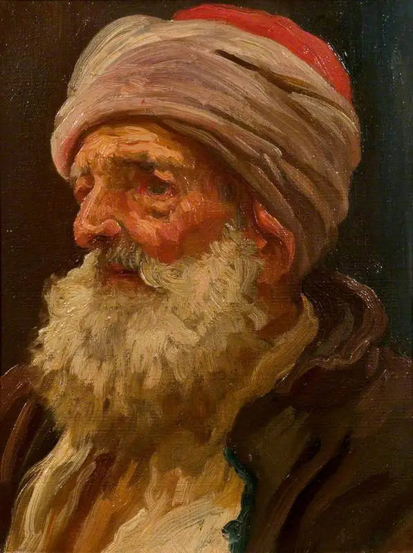 Cabeza de un viejo árabe - Frederic Leighton