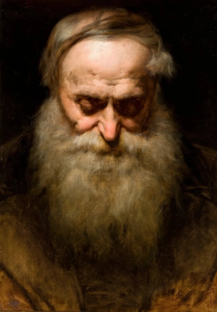 Cabeza de un anciano con barba gris - Jan Matejko