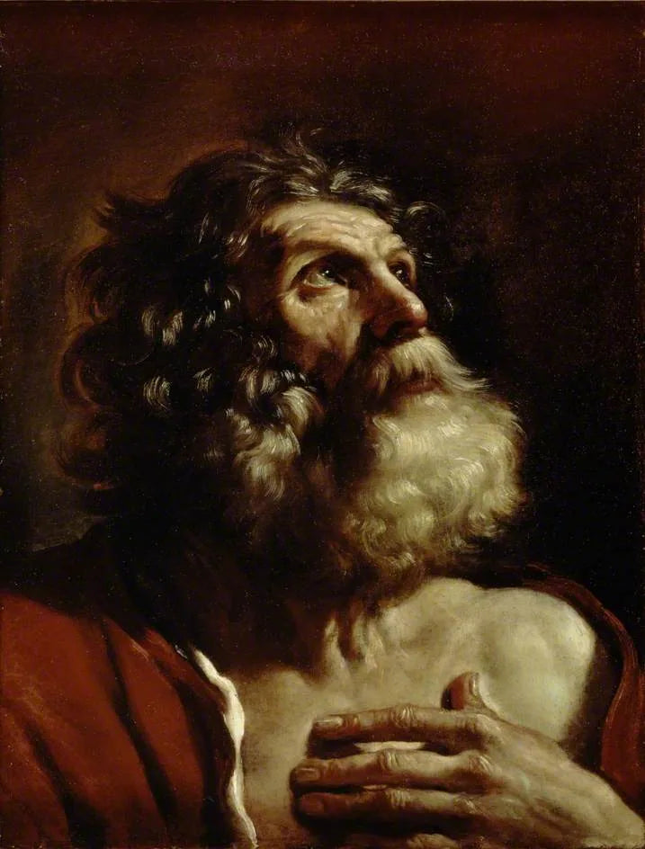 Cabeza de un anciano - Guercino
