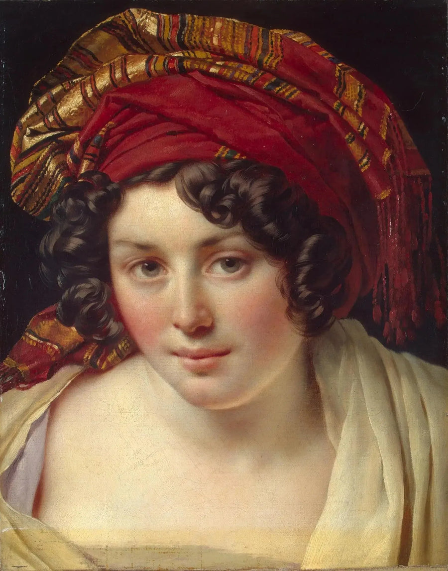 Cabeza de una mujer con turbante - Anne-Louis Girodet