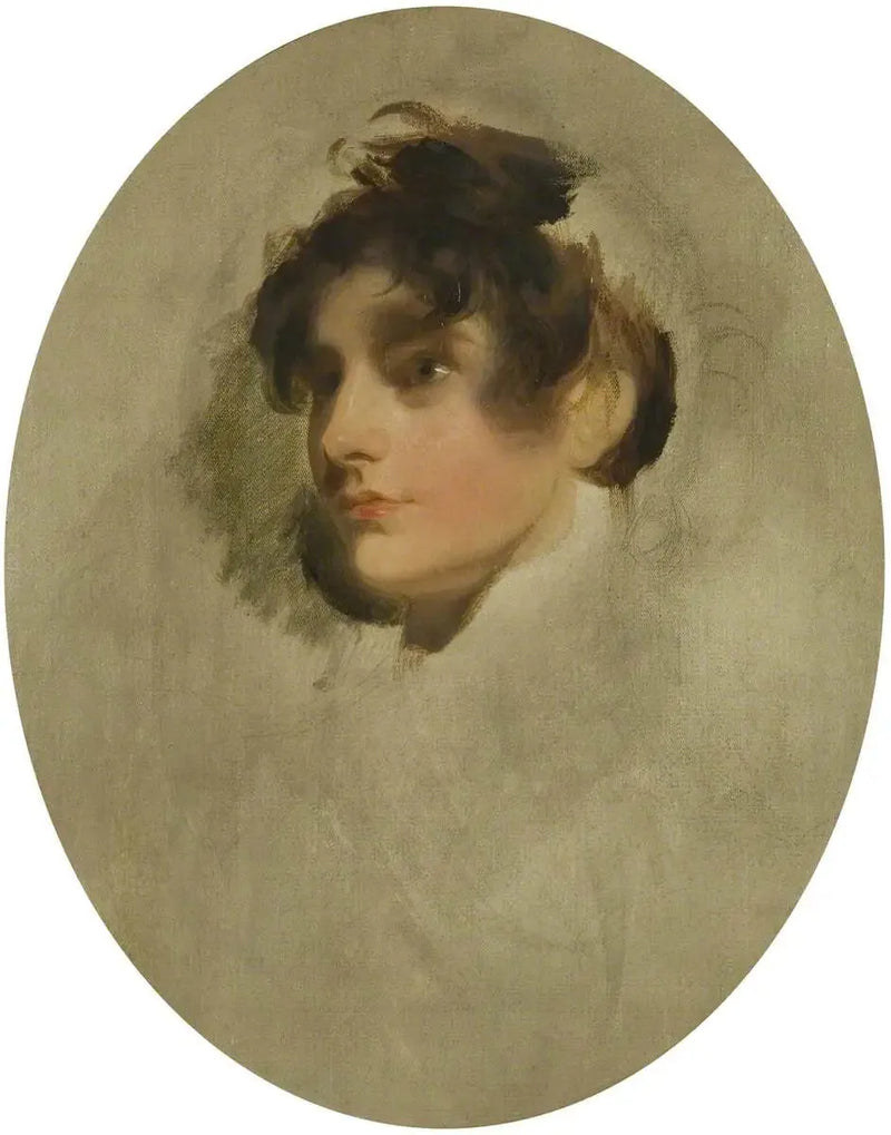 Cabeza de una joven mujer desconocida - Thomas Lawrence