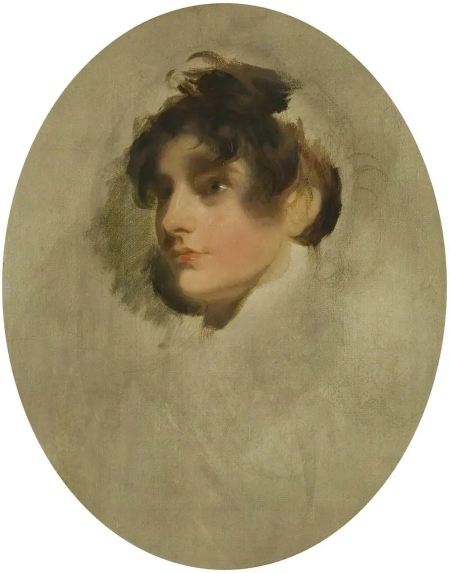 Cabeza de una joven mujer desconocida - Thomas Lawrence