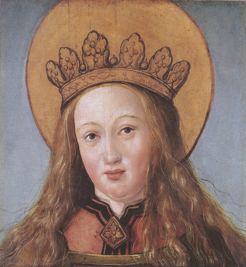 Cabeza de una santa - Hans Holbein el Joven