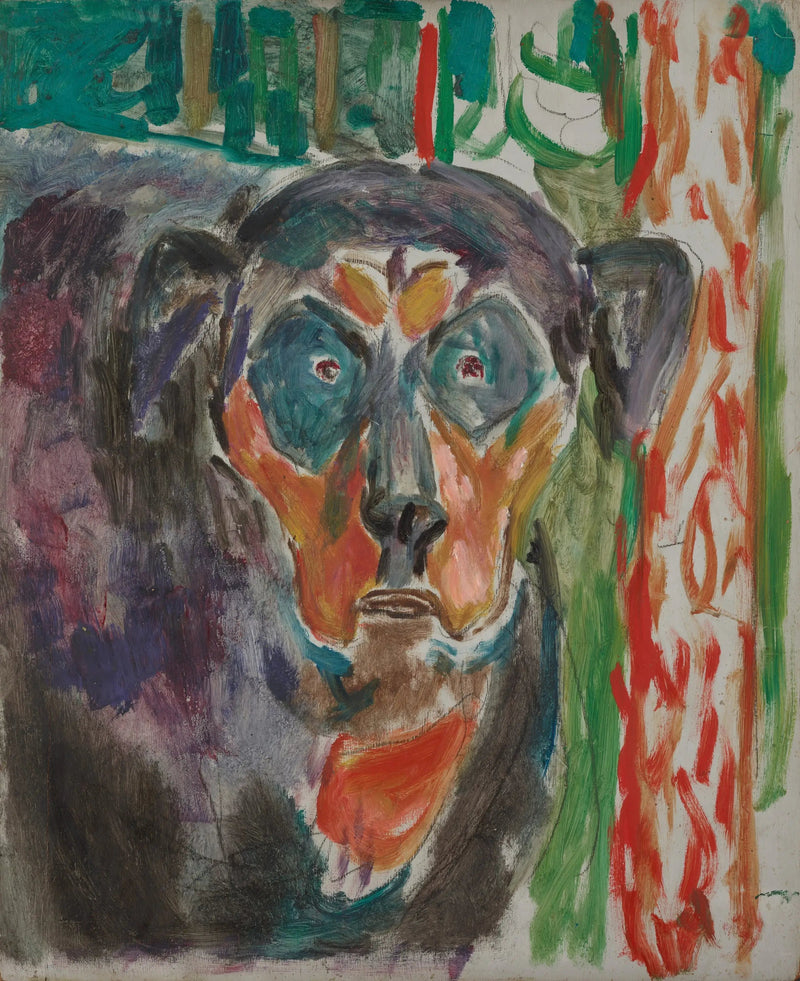 Cabeza de perro - Edvard Munch