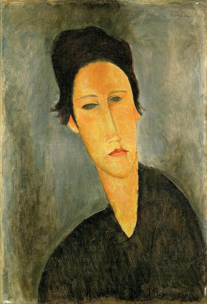 Cabeza de mujer (Anna Zborowska) - Amedeo Modigliani