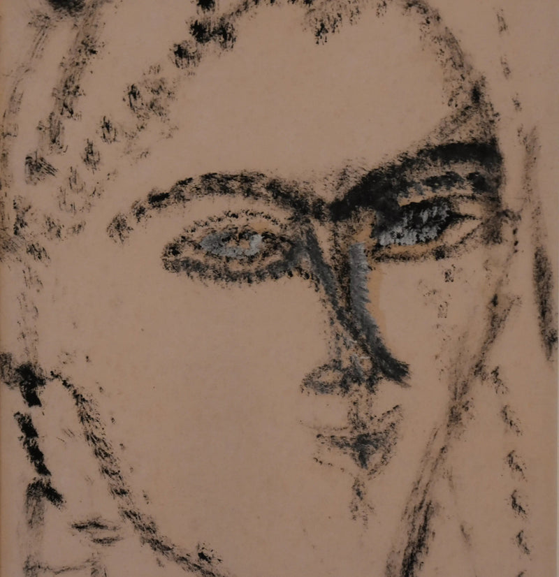 Cabeza de mujer. ¿Kiki? - Amedeo Modigliani