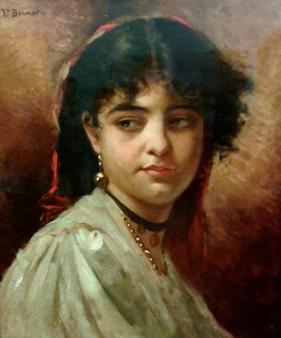 Cabeza de mujer - Léon Bonnat