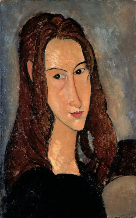 Cabeza de Jeanne Hébuterne hacia la derecha - Amedeo Modigliani