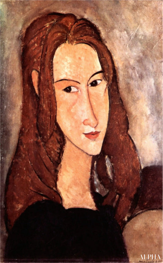 Tête de Jeanne Hébuterne vers la droite - Amedeo Modigliani - Reproductions de tableaux et peintures haut de gamme