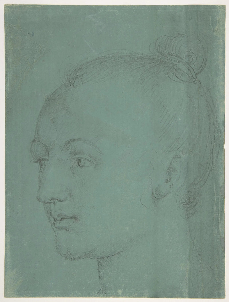 Cabeza de joven mujer - Albrecht Dürer