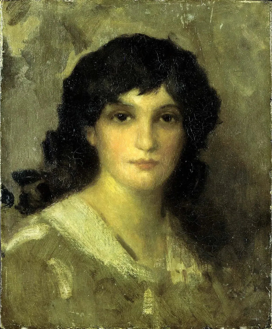 Cabeza de joven mujer - James Abbott McNeill Whistler