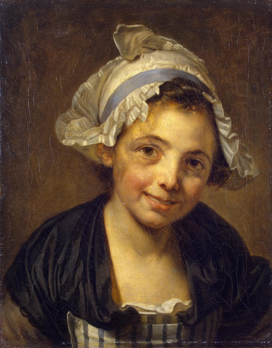 Cabeza de joven con sombrero - Jean-Baptiste Greuze
