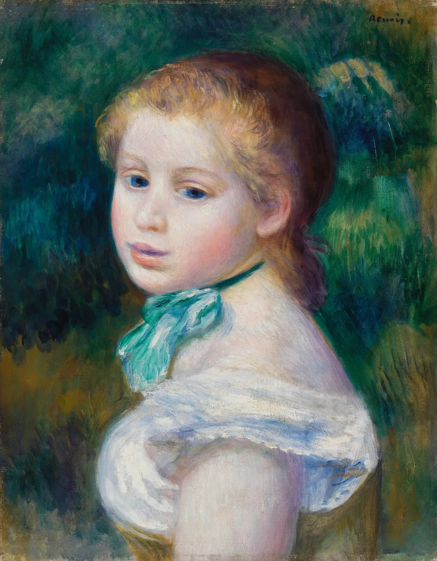 Cabeza de Joven Mujer - Pierre-Auguste Renoir