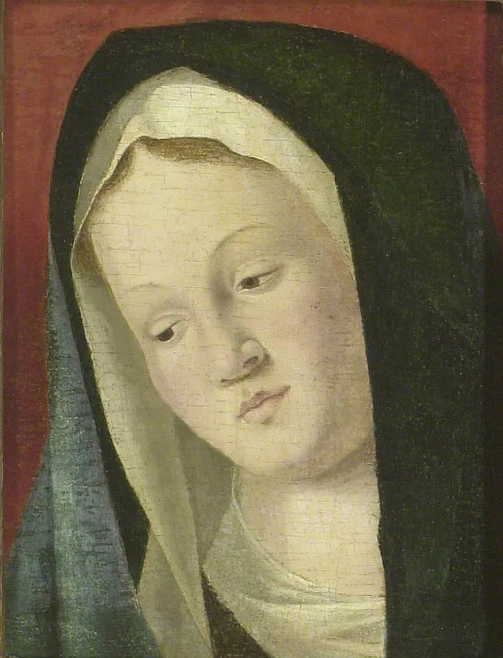 Cabeza de la Virgen (fragmento) - Marco Basaiti