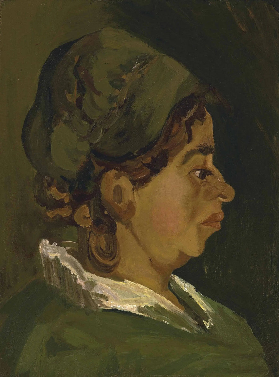 Cabeza de campesina: perfil derecho - Vincent van Gogh