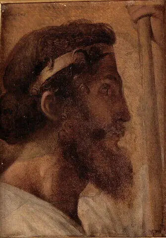 Cabeza de Pisístrato y mano izquierda de Alcibíades - Jean-Auguste-Dominique Ingres