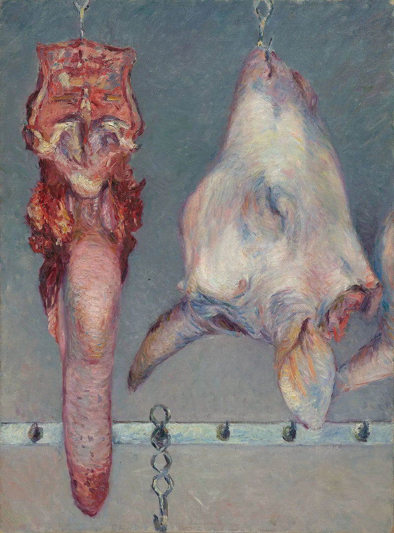 Cabeza de ternera y lengua de buey - Gustave Caillebotte