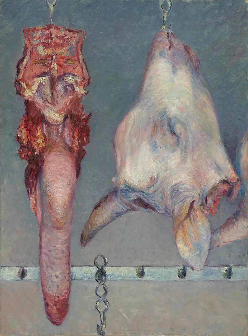 Cabeza de ternera y lengua de buey - Gustave Caillebotte
