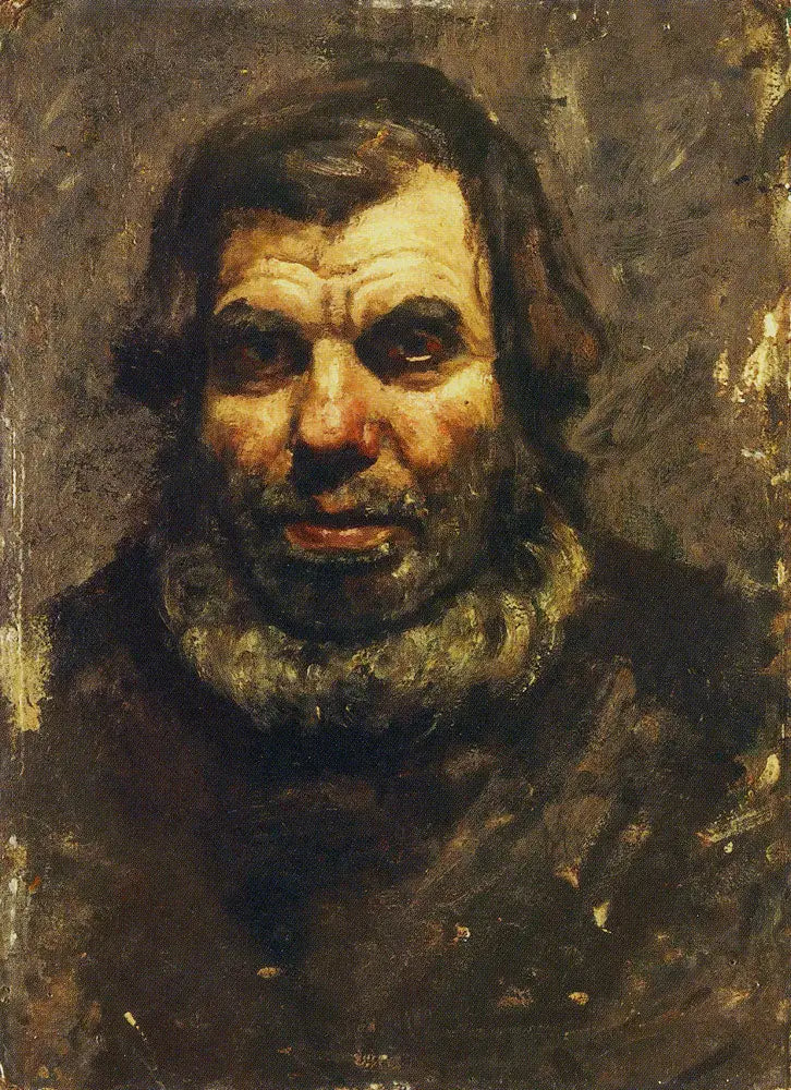 Cabeza de anciano barbudo - Edvard Munch