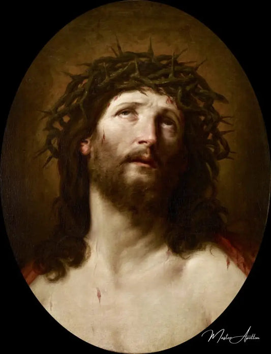 Tête du Christ couronné d’épines I - Guido Reni Reproductions de tableaux à la peinture à l’huile