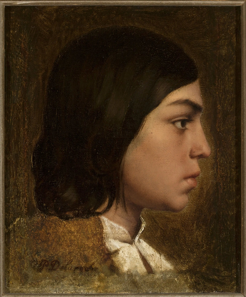 Cabeza de un niño. - Paul Delaroche