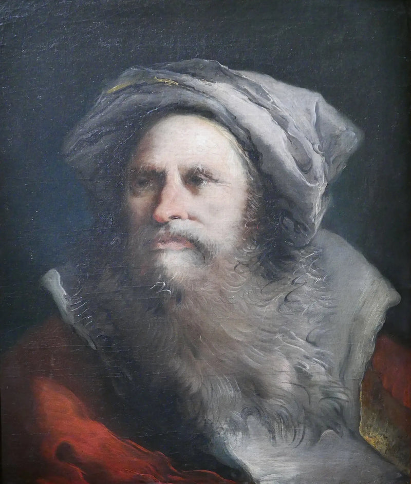 Cabeza de un oriental con barba gris - Giovanni Battista Tiepolo