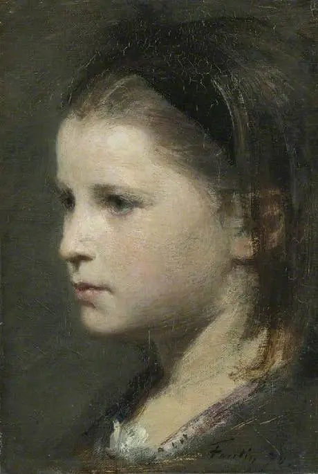 Cabeza de una joven - Henri Fantin-Latour
