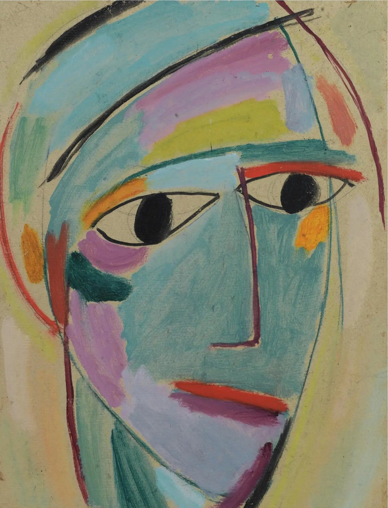 Cabeza mística: perfil de tres cuartos - Alexej von Jawlensky