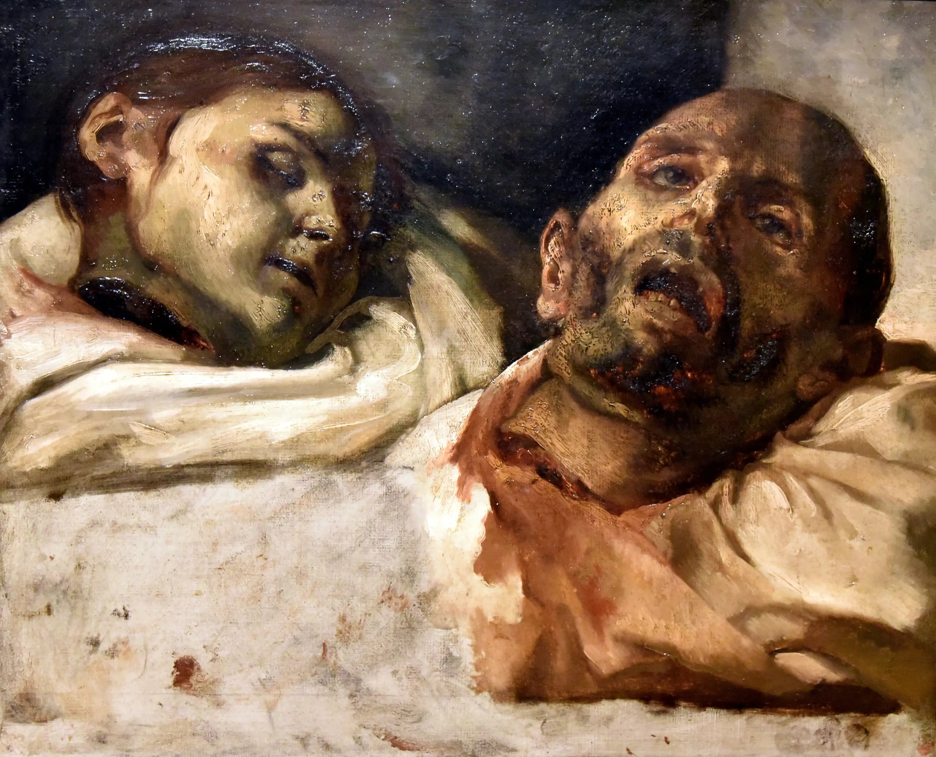 Têtes coupées - Théodore Géricault image 1 tableau peint à l’huile sur toile