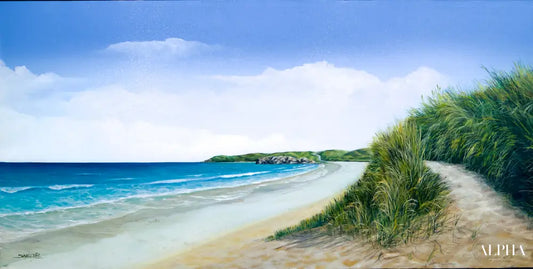 The Calm at the Beach - Varisara | 120 x 60 cm Reproductions de tableaux à la peinture à l’huile