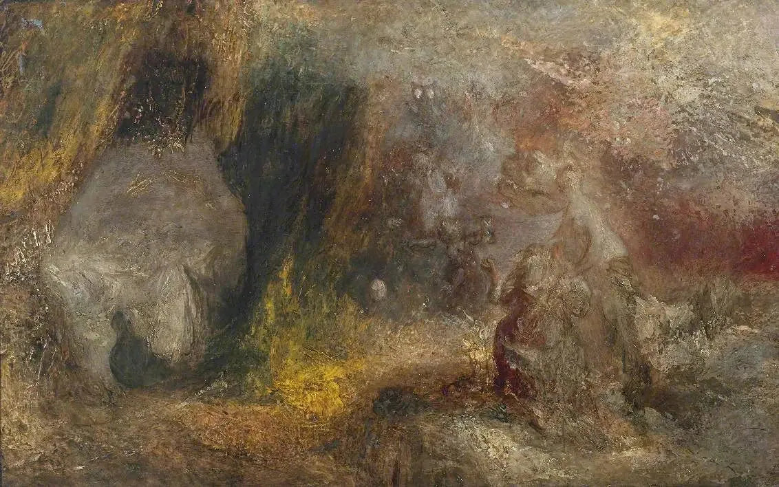 The Cave of Despair - J. M. W. Turner image 1 reproduction de peinture à l’huile