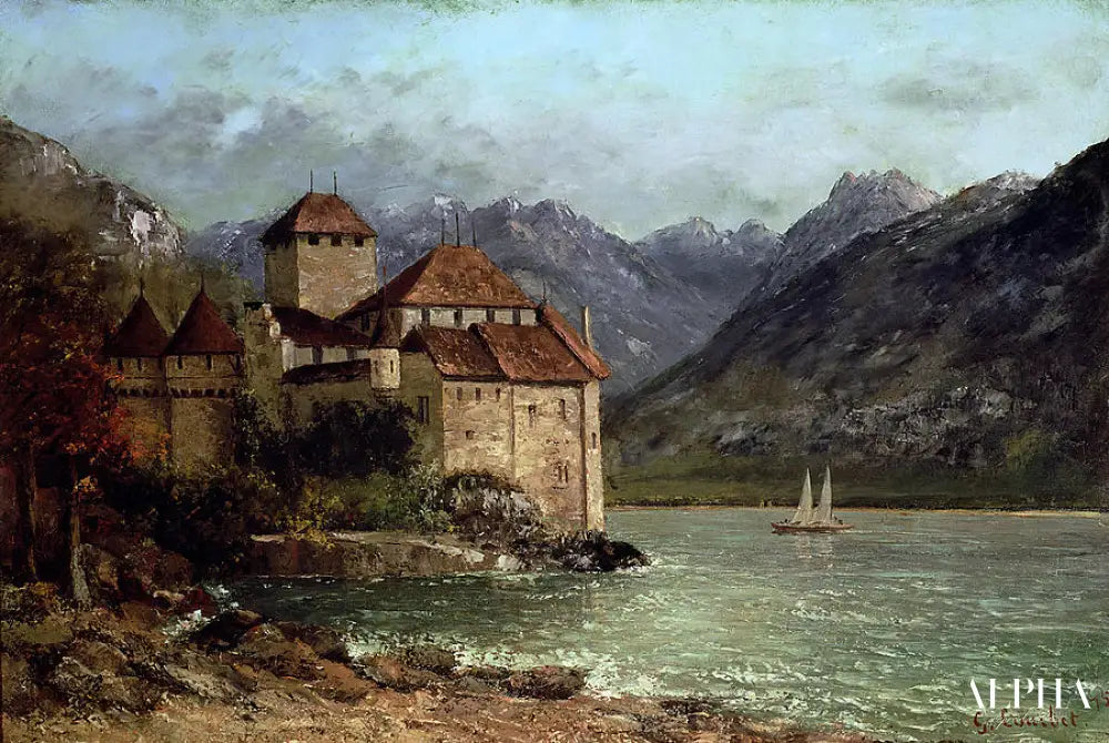 Thé Château de Chillon - Gustave Courbet - Reproductions de tableaux et peintures haut de gamme