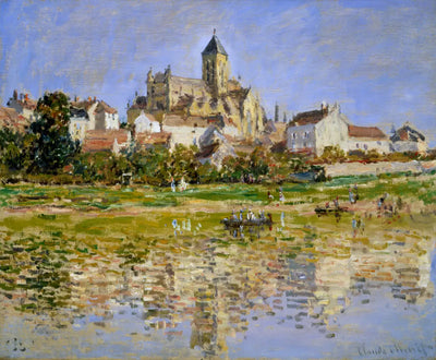 Reproduction du tableau « The Church at Vétheuil - Claude Monet » par Alpha Reproduction en peinture à l’huile