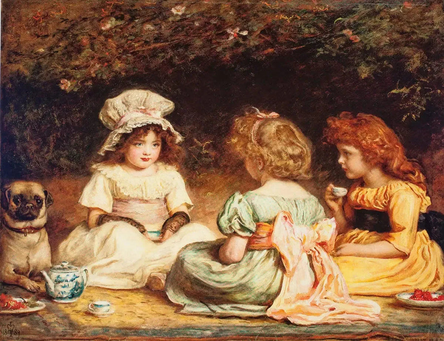 Té de la tarde o Los chismes - John Everett Millais